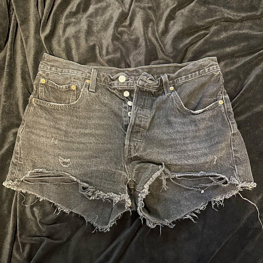 Levi’s premium black Jean shorts